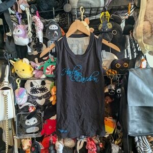 Vintage Y2K Harley-Davidson Sheer Tattoo Back Tank Top